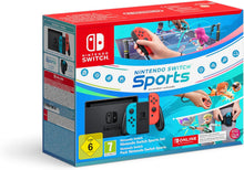 Nintendo Consola Switch - Color Azul Neón/Rojo Neón + Switch Sports + 12 Meses NSO