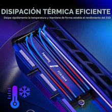Fanxiang SSD 2TB Pcie 4.0 Nvme M.2 2280-7100 Mb/S De Lectura, 5300 Mb/S De Escritura - Disco Duro SSD Interno Con Disipador Compatible Con PS5, Ordenador Escritorio Y Portátiles