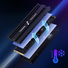 Fanxiang SSD 2TB Pcie 4.0 Nvme M.2 2280-7100 Mb/S De Lectura, 5300 Mb/S De Escritura - Disco Duro SSD Interno Con Disipador Compatible Con PS5, Ordenador Escritorio Y Portátiles